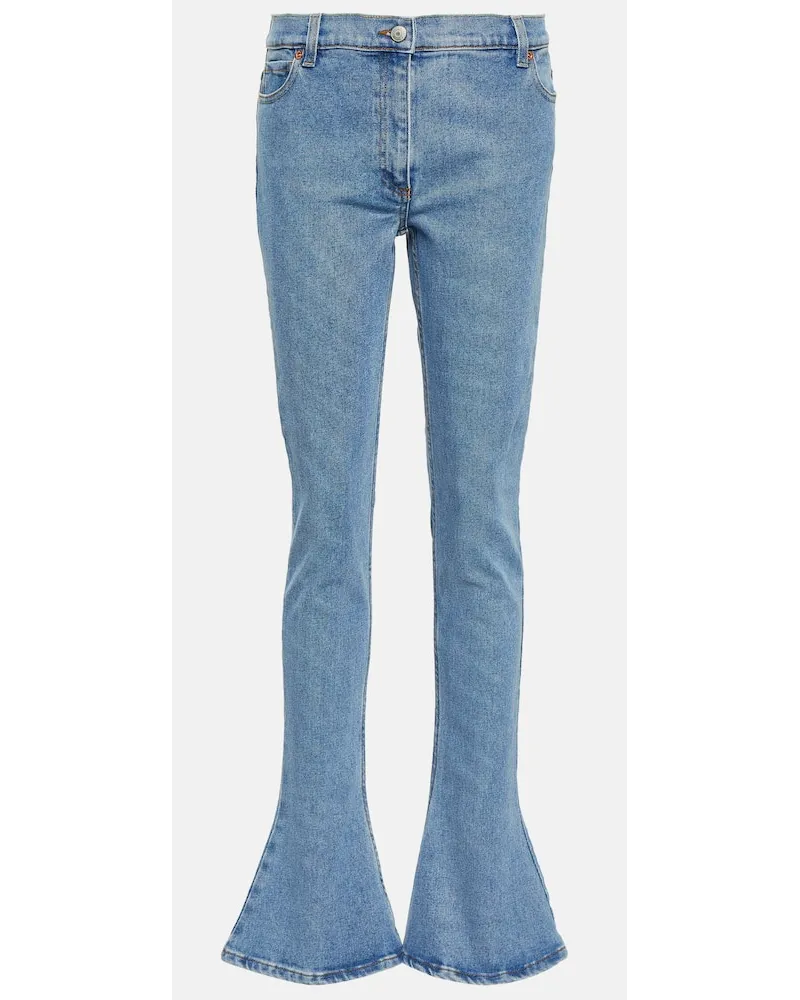 Magda Butrym Jeans flared slim fit Blu