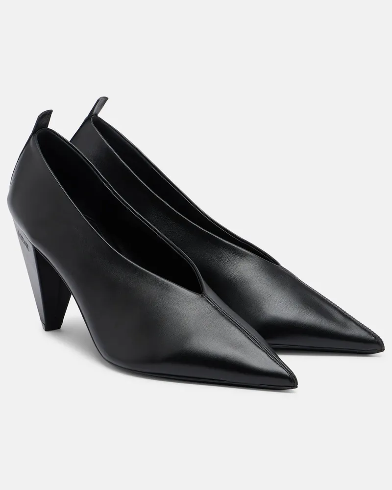 Loewe Pumps Origami Cubic in pelle Nero