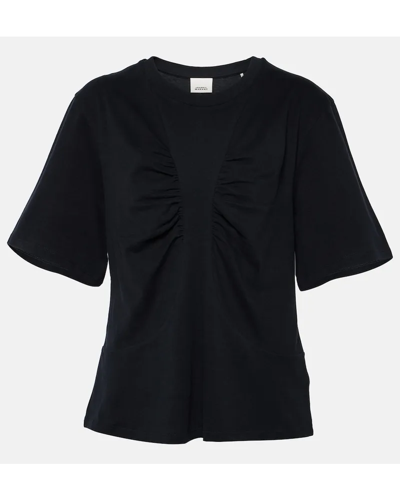 Isabel Marant T-shirt Zeren in jersey di cotone Nero