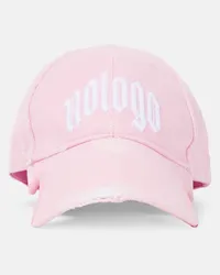 Balenciaga Cappello da baseball Nologo in cotone Rosa