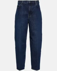 Totême Jeans tapered a vita media Blu