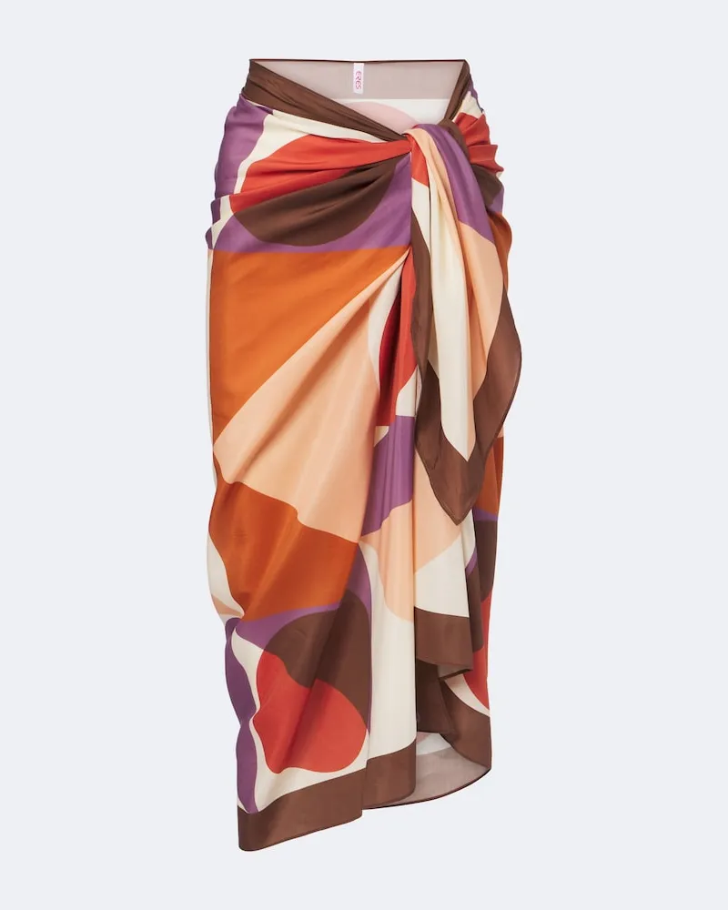 Eres Copricostume Luisa in cotone e seta Multicolore
