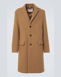 Dries van Noten Cappotto monopetto in lana Beige