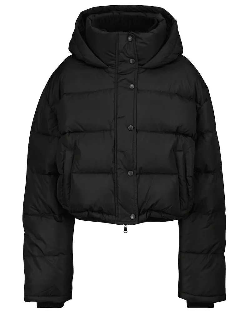 WARDROBE.NYC Release 03 - Piumino cropped con cappuccio Nero