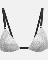 Dolce & Gabbana Bralette con cristalli Argento