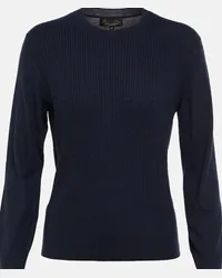 Loro Piana Pullover Castle Crag in cashmere Blu