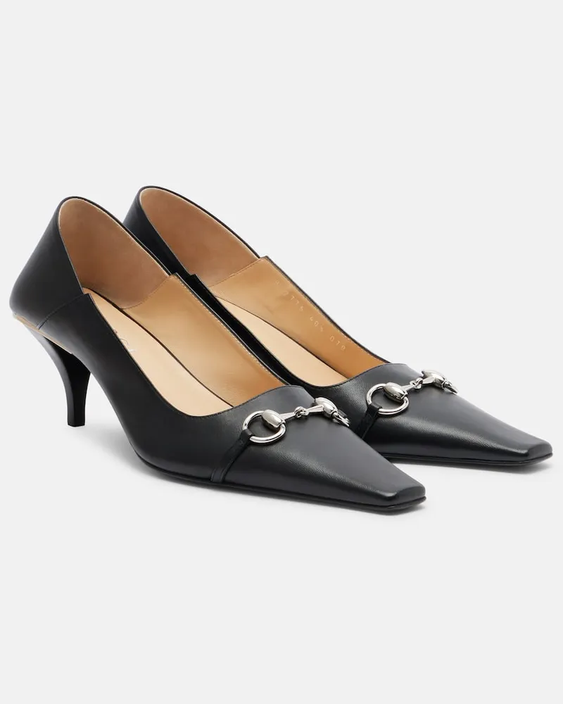Gucci Pumps Vittoria Horsebit in pelle Nero