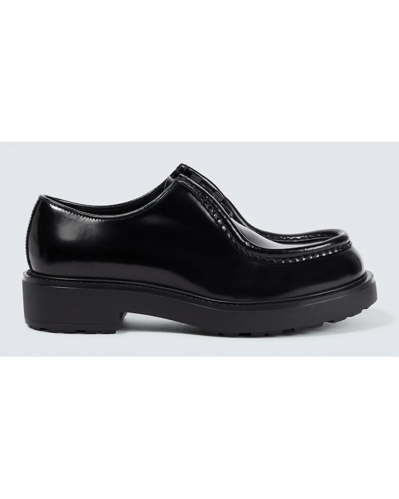 Prada Stringate Diapason in pelle Nero