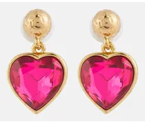 Orecchini pendenti ‘80s Heart con cristalli