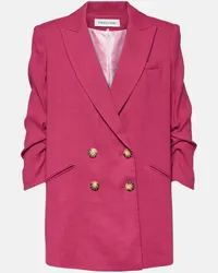 Veronica Beard Blazer Kiernan in misto lino Rosso