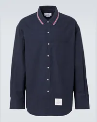 Thom Browne Camicia in cotone Blu