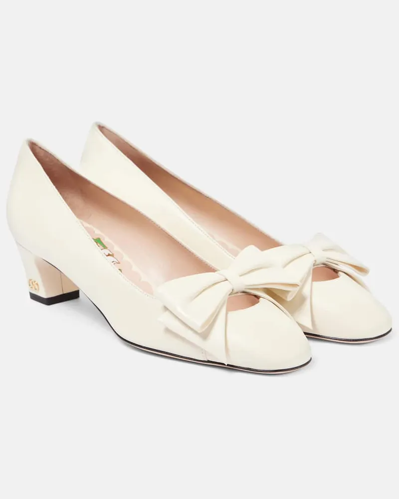 Valentino Garavani Bridal - Pumps Bowow 45 in pelle Bianco