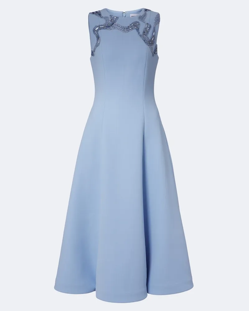 Rebecca Vallance Abito midi Aylin in crêpe Blu