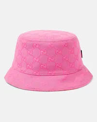 Gucci Cappello da pescatore in canvas GG Rosa