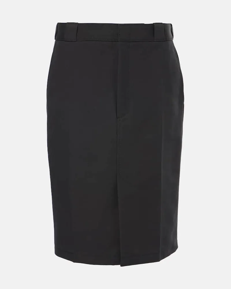 TOD'S Gonna midi in cotone Nero