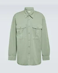 Dries van Noten Camicia in cotone Verde