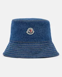 Moncler Cappello da pescatore in denim Blu