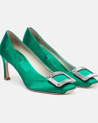 Roger Vivier Pumps Trompette 70 in raso Verde