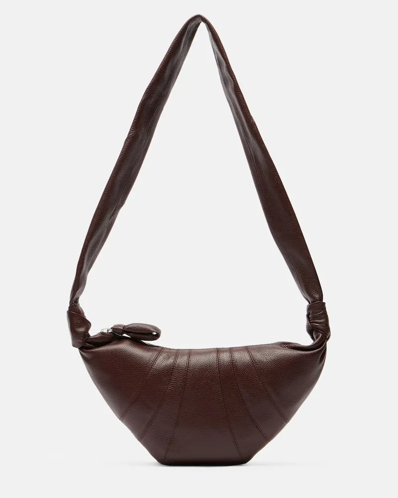 Christophe Lemaire Borsa a spalla Croissant Small in pelle Marrone