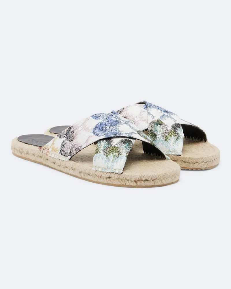 Missoni Sandali espadrillas Harlow in lamé Multicolore
