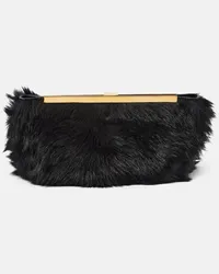 KHAITE Clutch Aimee con logo Nero