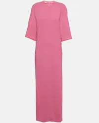 Stella McCartney Abito lungo in cady Rosa