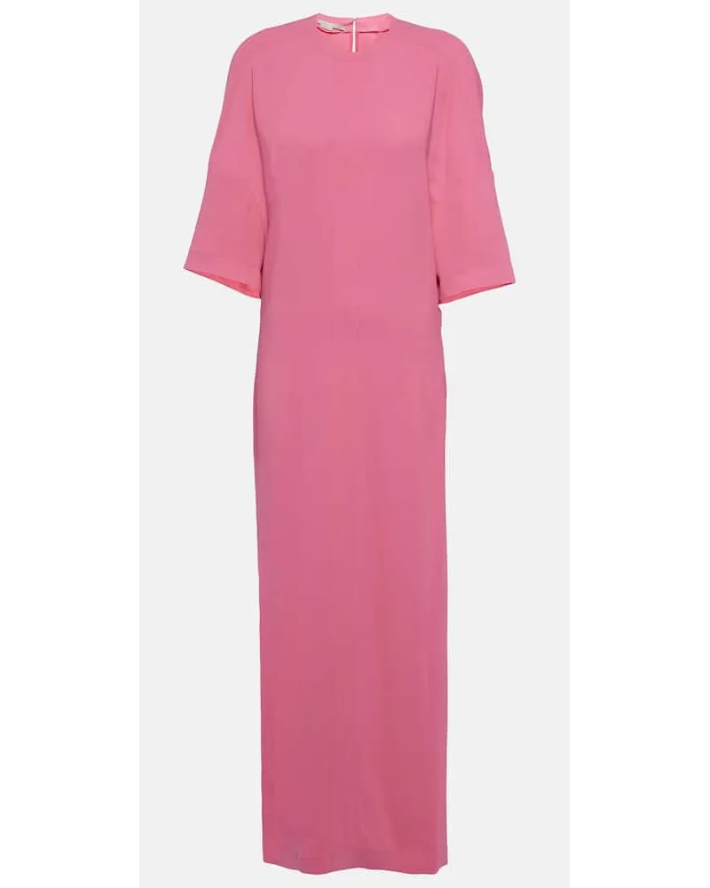 Stella McCartney Abito lungo in cady Rosa