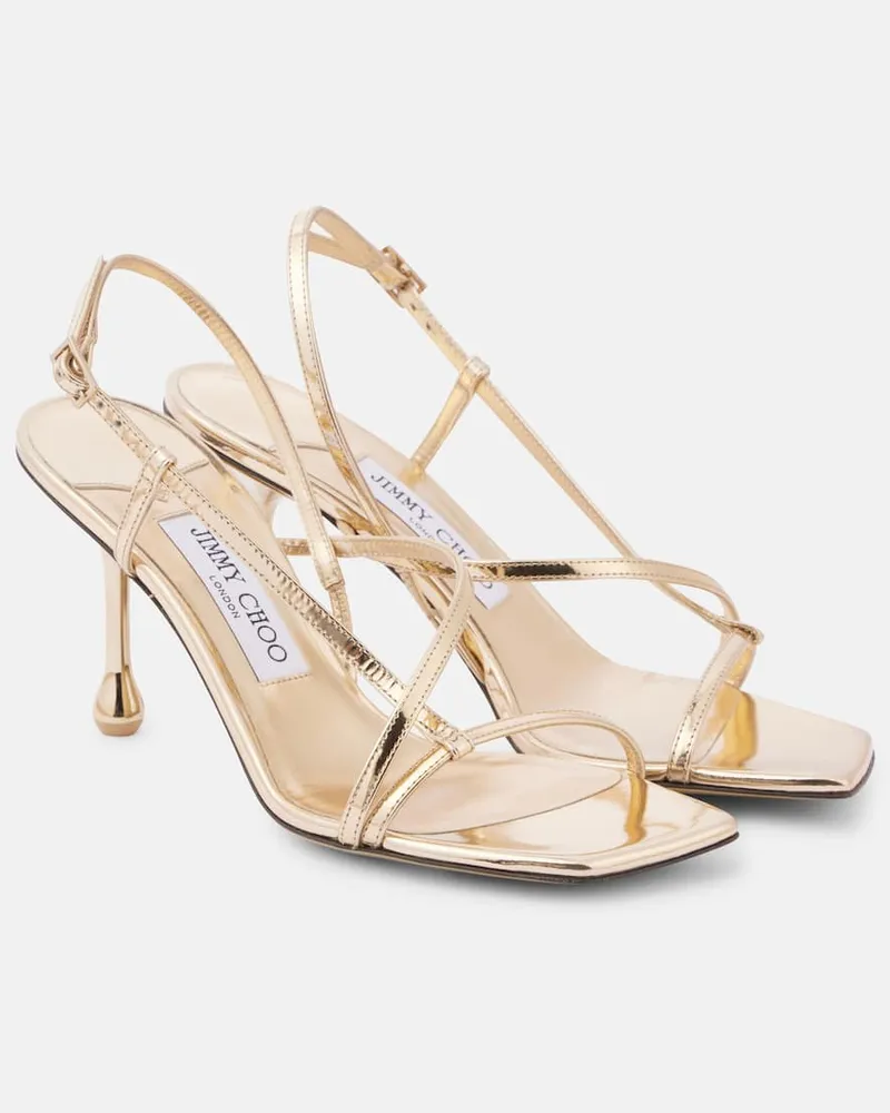 Jimmy Choo Sandali Etana 80 in pelle Oro