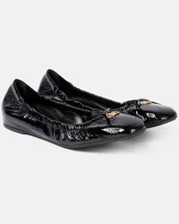 Valentino Garavani Ballerine VLogo Signature in vernice Nero