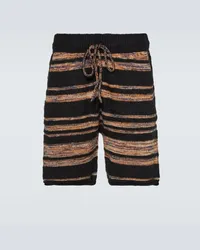 The Elder Statesman Shorts in cashmere e cotone Multicolore