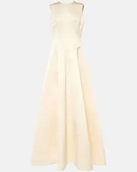 EMILIA WICKSTEAD Bridal - Abito lungo Mairi in crêpe Bianco