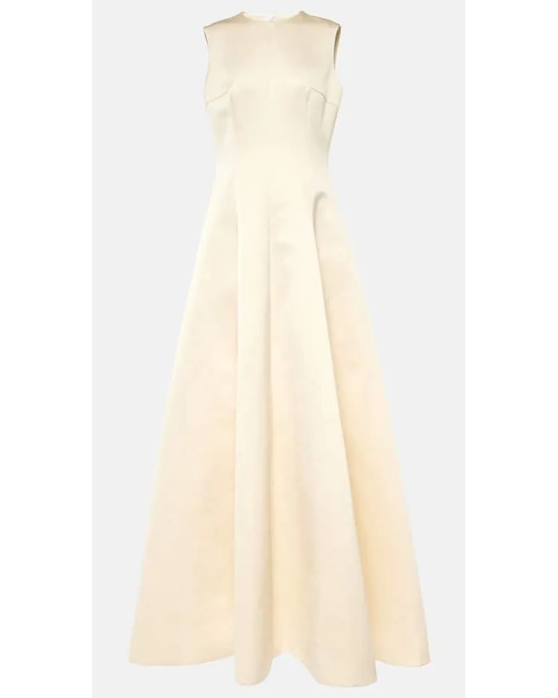 EMILIA WICKSTEAD Bridal - Abito lungo Mairi in crÃªpe Bianco