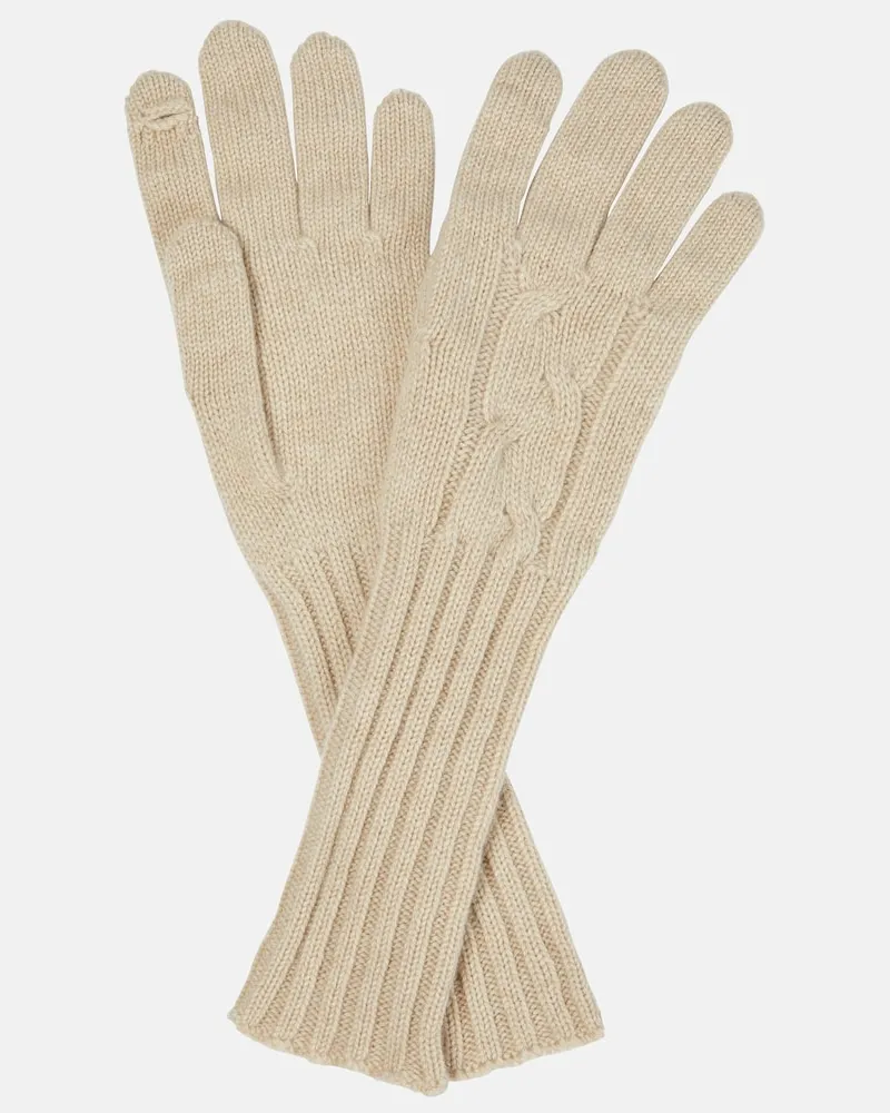 Loro Piana Guanti My Gloves To Touch in cashmere Beige