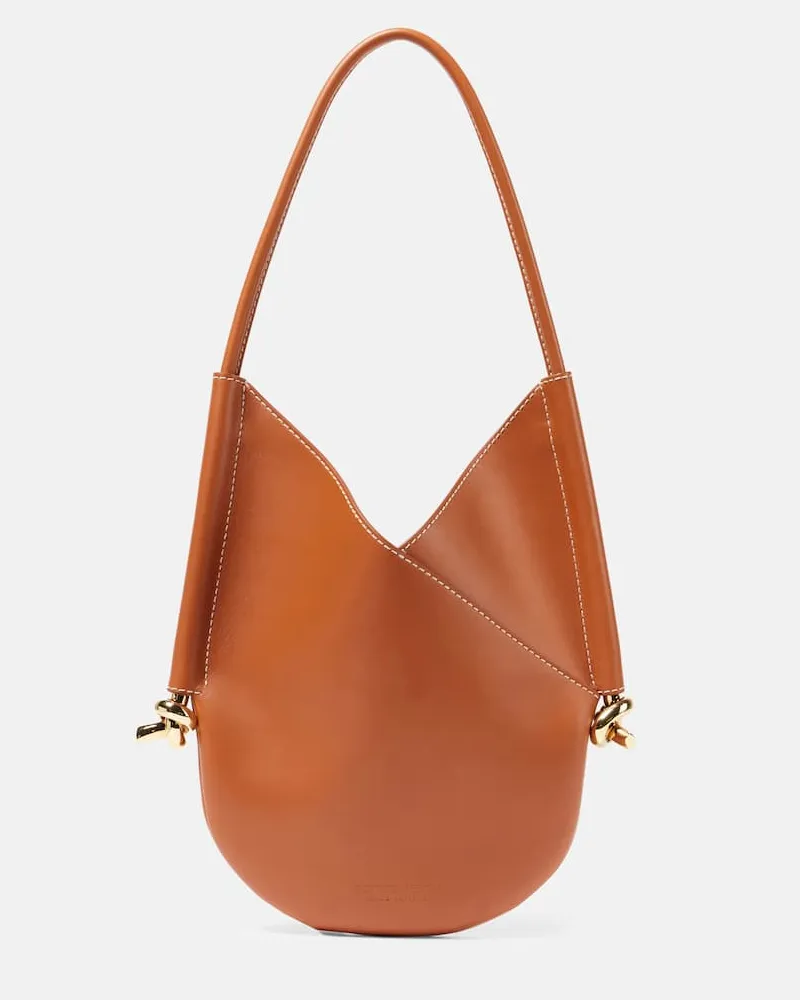 Bottega Veneta Borsa a spalla Solstice Small in pelle Beige