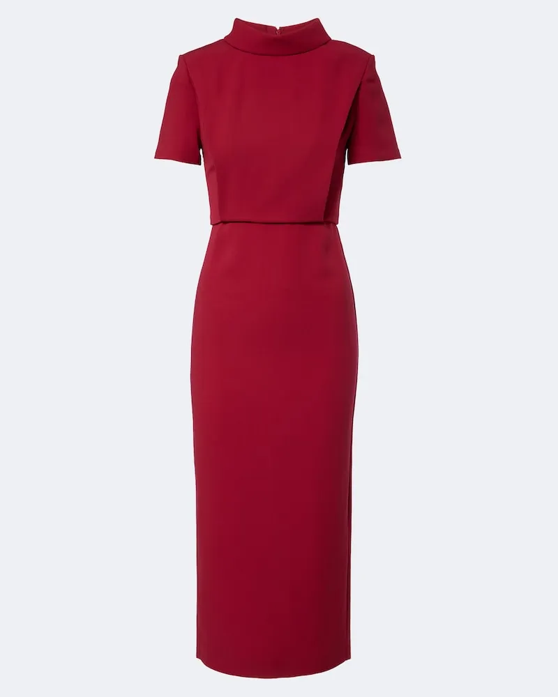 Roland Mouret Abito midi in cady Rosa