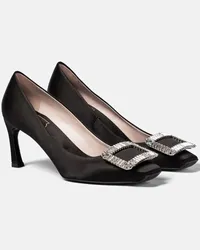 Roger Vivier Pumps Trompette Strass 70 in raso Nero