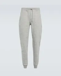 Tom Ford Pantaloni sportivi in cotone Grigio