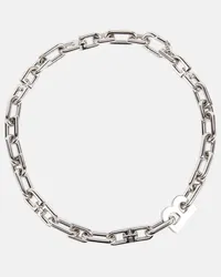 Balenciaga Collana B Chain Argento