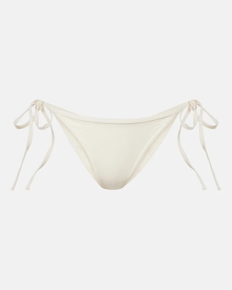 Totême Slip bikini a vita media Bianco