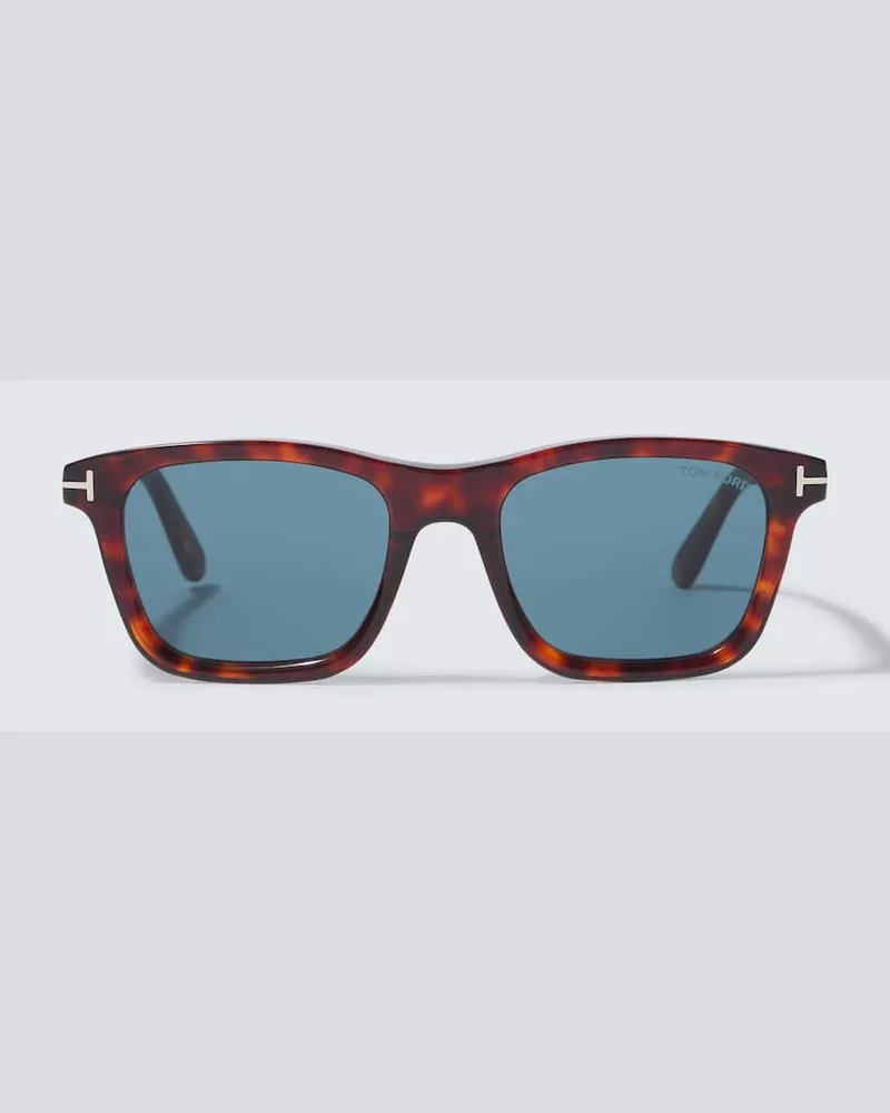 Tom Ford Occhiali da sole squadrati Barron Rosso