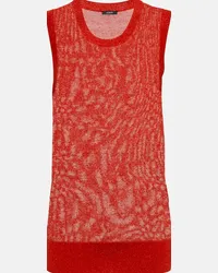 Joseph Top in maglia lamé Rosso