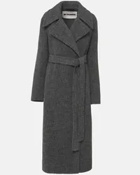 Jil Sander Cappotto in misto lana Grigio