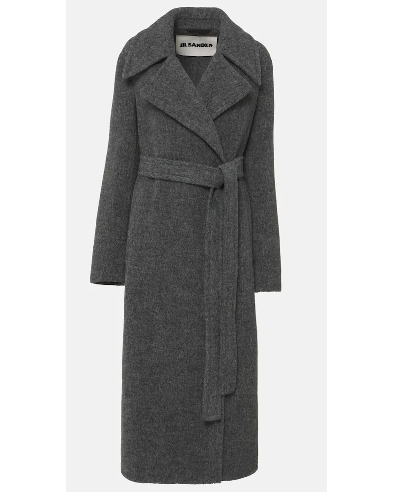 Jil Sander Cappotto in misto lana Grigio