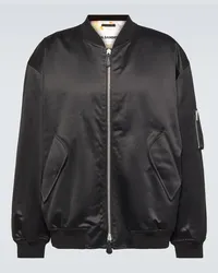 Jil Sander Bomber in cotone Nero