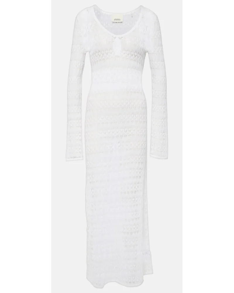 Isabel Marant Abito lungo in misto cotone Bianco