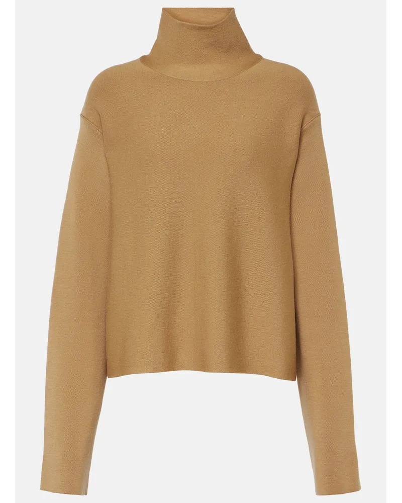 KHAITE Dolcevita Sree in misto lana Marrone