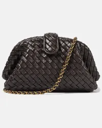 Bottega Veneta Clutch Lauren 1980 Mini in pelle Intrecciato Marrone