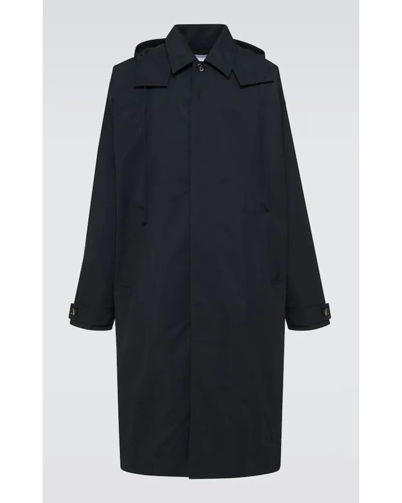 Bottega Veneta Cappotto in tessuto tecnico Nero