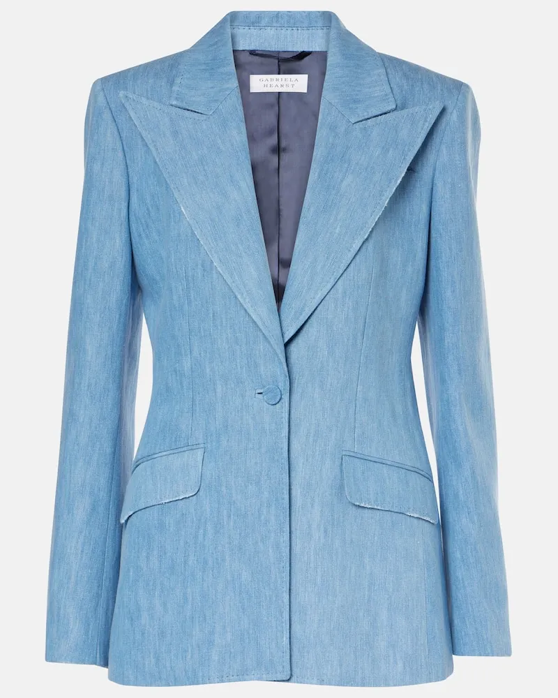Gabriela Hearst Blazer Leiva di jeans Blu