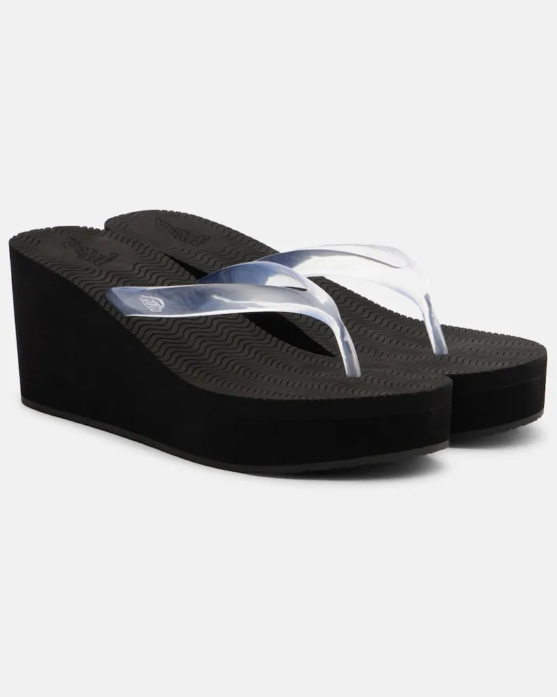 Ancient Greek Sandals Sandali infradito Etheria platform Nero